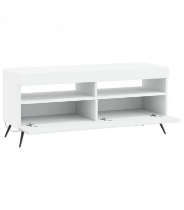 vidaXL LED TV Cabinet White Engineered Wood — V0672276747