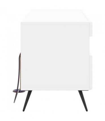 vidaXL LED TV Cabinet White Engineered Wood — V0672276747