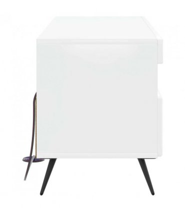 vidaXL LED TV Cabinet High Gloss White Engineered Wood — V0672276749