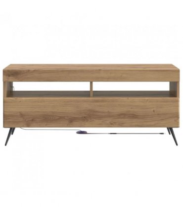 vidaXL LED TV Cabinet Artisan Oak Engineered Wood — V0672276751