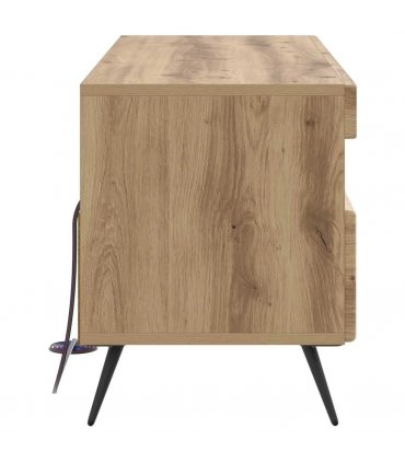 vidaXL LED TV Cabinet Artisan Oak Engineered Wood — V0672276751