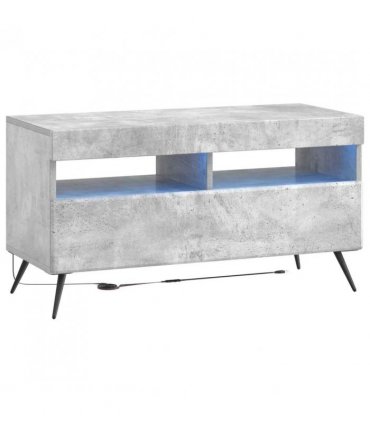 vidaXL LED TV Cabinet Concrete Grey Engineered Wood — V0672276755