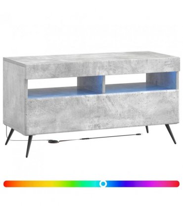 vidaXL LED TV Cabinet Concrete Grey Engineered Wood — V0672276755