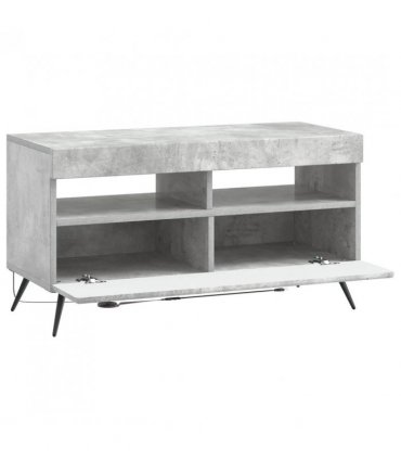 vidaXL LED TV Cabinet Concrete Grey Engineered Wood — V0672276755