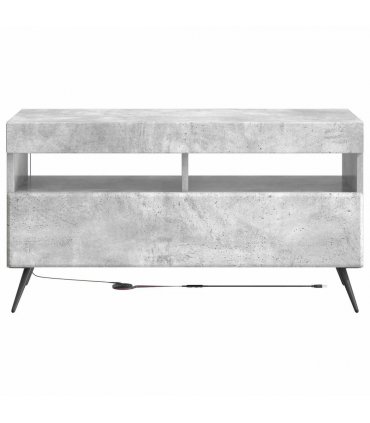 vidaXL LED TV Cabinet Concrete Grey Engineered Wood — V0672276755