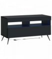 vidaXL LED TV Cabinet Black Engineered Wood — V0672276756