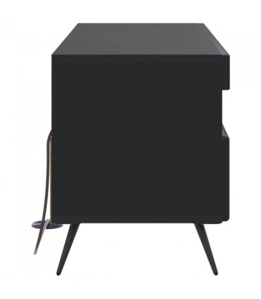 vidaXL LED TV Cabinet Black Engineered Wood — V0672276756