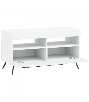 vidaXL LED TV Cabinet White Engineered Wood — V0672276757