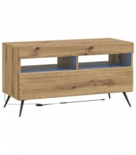 vidaXL LED TV Cabinet Artisan Oak Engineered Wood — V0672276759