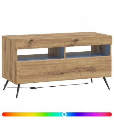vidaXL LED TV Cabinet Artisan Oak Engineered Wood — V0672276759