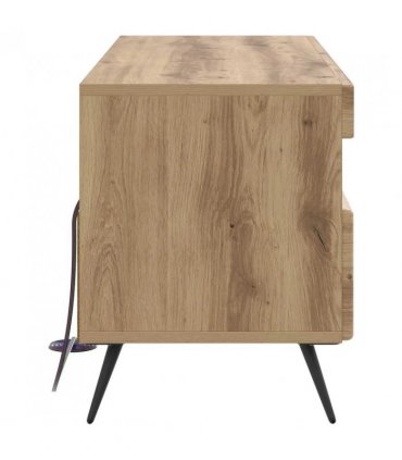 vidaXL LED TV Cabinet Artisan Oak Engineered Wood — V0672276759