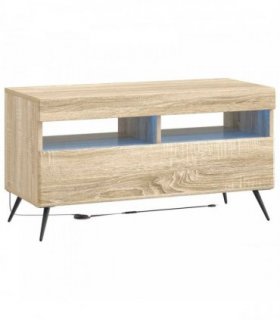 vidaXL LED TV Cabinet Sonoma Oak Engineered Wood — V0672276760