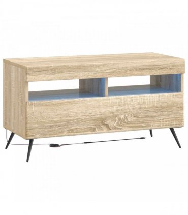 vidaXL LED TV Cabinet Sonoma Oak Engineered Wood — V0672276760
