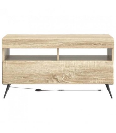 vidaXL LED TV Cabinet Sonoma Oak Engineered Wood — V0672276760
