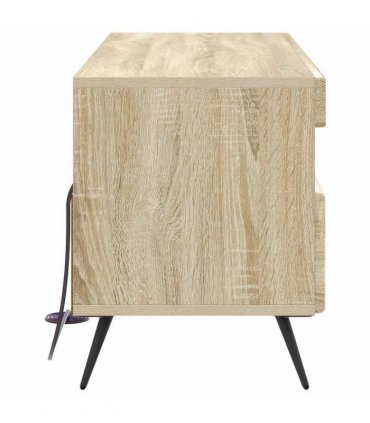 vidaXL LED TV Cabinet Sonoma Oak Engineered Wood — V0672276760