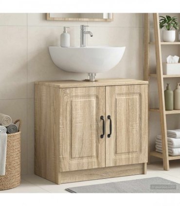 vidaXL Bathroom Sink Cabinet UTRECHT Sonoma Oak 59.5 x 31.5x 59 cm