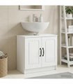 vidaXL Bathroom Sink Cabinet UTRECHT White 59.5 x 31.5x 59 cm — V0672276767