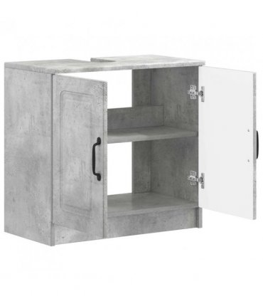 vidaXL Bathroom Sink Cabinet UTRECHT Concrete Grey 59.5 x 31.5x 59 cm