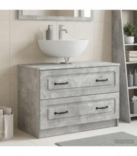 vidaXL Bathroom Sink Cabinet UTRECHT Concrete Grey 82 x 41x 56 cm