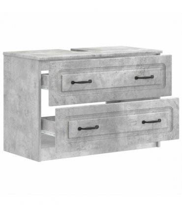 vidaXL Bathroom Sink Cabinet UTRECHT Concrete Grey 82 x 41x 56 cm