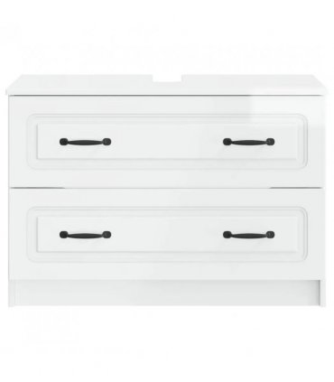 vidaXL Bathroom Sink Cabinet UTRECHT High Gloss White 82 x 41x 56 cm