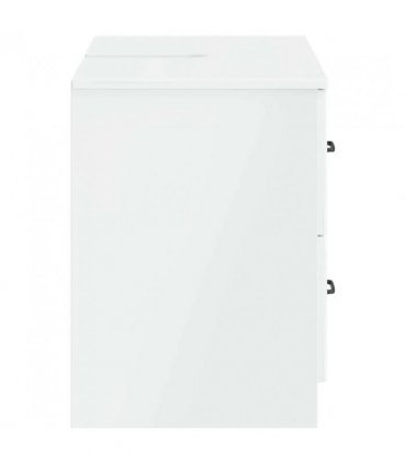 vidaXL Bathroom Sink Cabinet UTRECHT High Gloss White 82 x 41x 56 cm