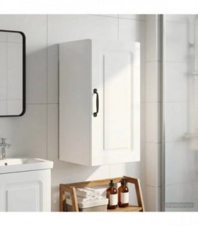 vidaXL Bathroom Wall Cabinet UTRECHT High Gloss White 30 x 31 x 59 cm