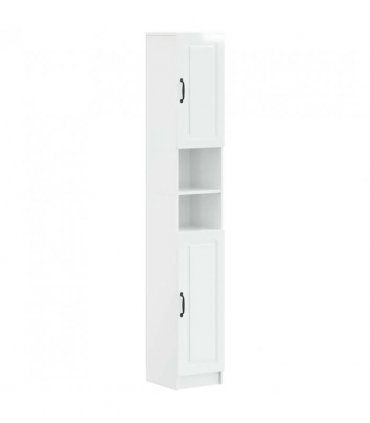 vidaXL Bathroom Cabinet with Open Shelf UTRECHT High Gloss White