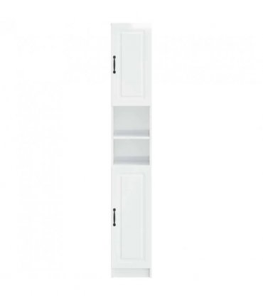 vidaXL Bathroom Cabinet with Open Shelf UTRECHT High Gloss White