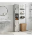 vidaXL Bathroom Cabinet with Open Shelf UTRECHT Concrete Grey