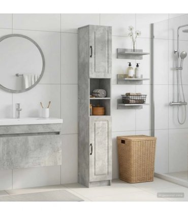 vidaXL Bathroom Cabinet with Open Shelf UTRECHT Concrete Grey