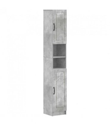 vidaXL Bathroom Cabinet with Open Shelf UTRECHT Concrete Grey
