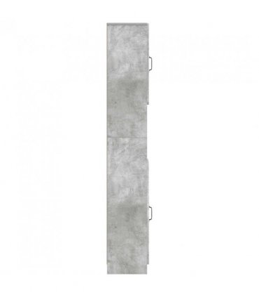 vidaXL Bathroom Cabinet with Open Shelf UTRECHT Concrete Grey