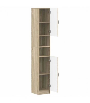vidaXL Bathroom Cabinet with Open Shelf UTRECHT Sonoma Oak