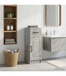 vidaXL Bathroom Storage Cainet UTRECHT Concrete Grey 30 x 31 x 77 cm