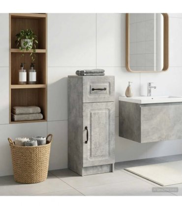 vidaXL Bathroom Storage Cainet UTRECHT Concrete Grey 30 x 31 x 77 cm
