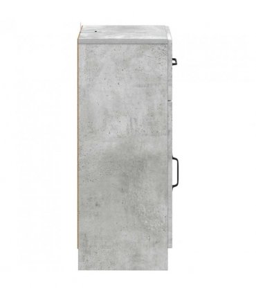 vidaXL Bathroom Storage Cainet UTRECHT Concrete Grey 30 x 31 x 77 cm