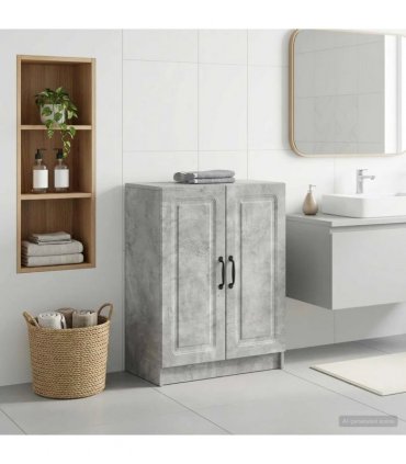 vidaXL Bathroom Storage Cainet UTRECHT Concrete Grey 59.5 x 31 x 77 cm