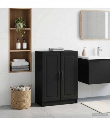 vidaXL Bathroom Storage Cainet UTRECHT Black 59.5 x 31 x 77 cm
