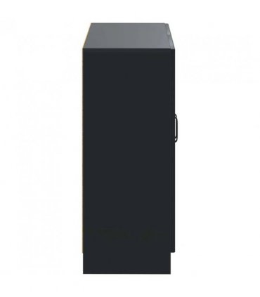 vidaXL Bathroom Storage Cainet UTRECHT Black 59.5 x 31 x 77 cm