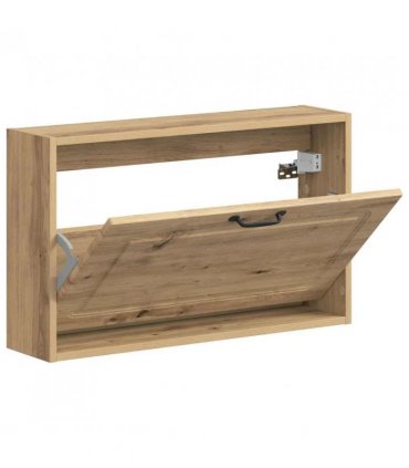 vidaXL Wall-Mounted Shoe Cabinet UTRECHT 71 x 17 x 43 cm Artisan Oak