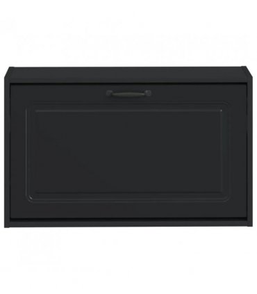 vidaXL Wall-Mounted Shoe Cabinet UTRECHT 71 x 17 x 43 cm Black