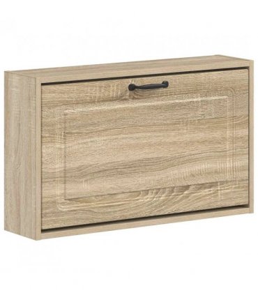 vidaXL Wall-Mounted Shoe Cabinet UTRECHT 71 x 17 x 43 cm Sonoma Oak