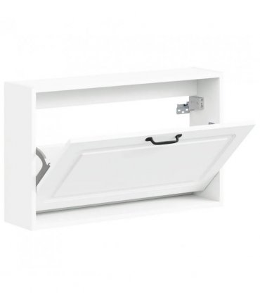 vidaXL Wall-Mounted Shoe Cabinet UTRECHT 71 x 17 x 43 cm White