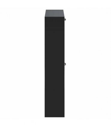 vidaXL Wall-Mounted Shoe Cabinet UTRECHT 71 x 17 x 86 cm Black