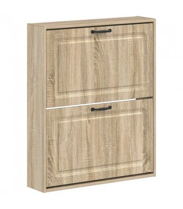 vidaXL Wall-Mounted Shoe Cabinet UTRECHT 71 x 17 x 86 cm Sonoma Oak
