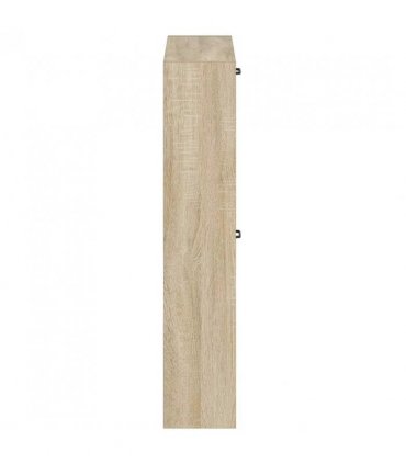 vidaXL Wall-Mounted Shoe Cabinet UTRECHT 71 x 17 x 86 cm Sonoma Oak