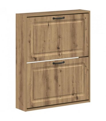 vidaXL Wall-Mounted Shoe Cabinet UTRECHT 71 x 17 x 86 cm Artisan Oak