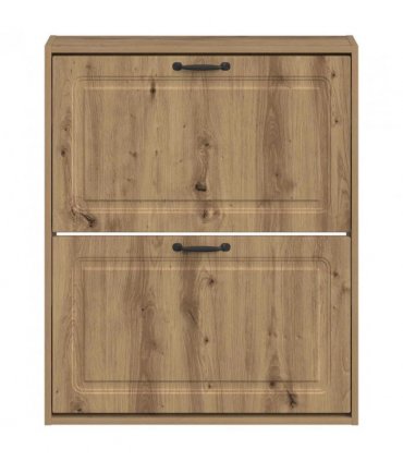 vidaXL Wall-Mounted Shoe Cabinet UTRECHT 71 x 17 x 86 cm Artisan Oak