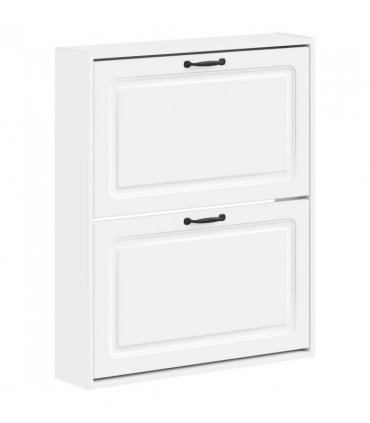 vidaXL Wall-Mounted Shoe Cabinet UTRECHT 71 x 17 x 86 cm White